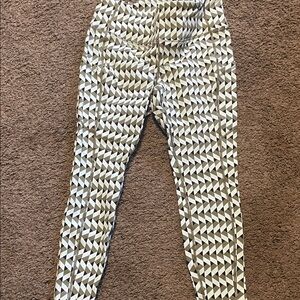 Torrid Black, green and White Geometric Leggings